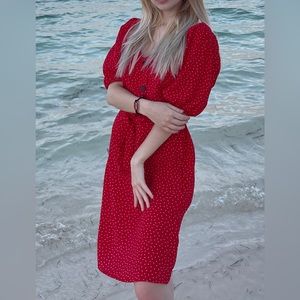 Red dress, worn once
